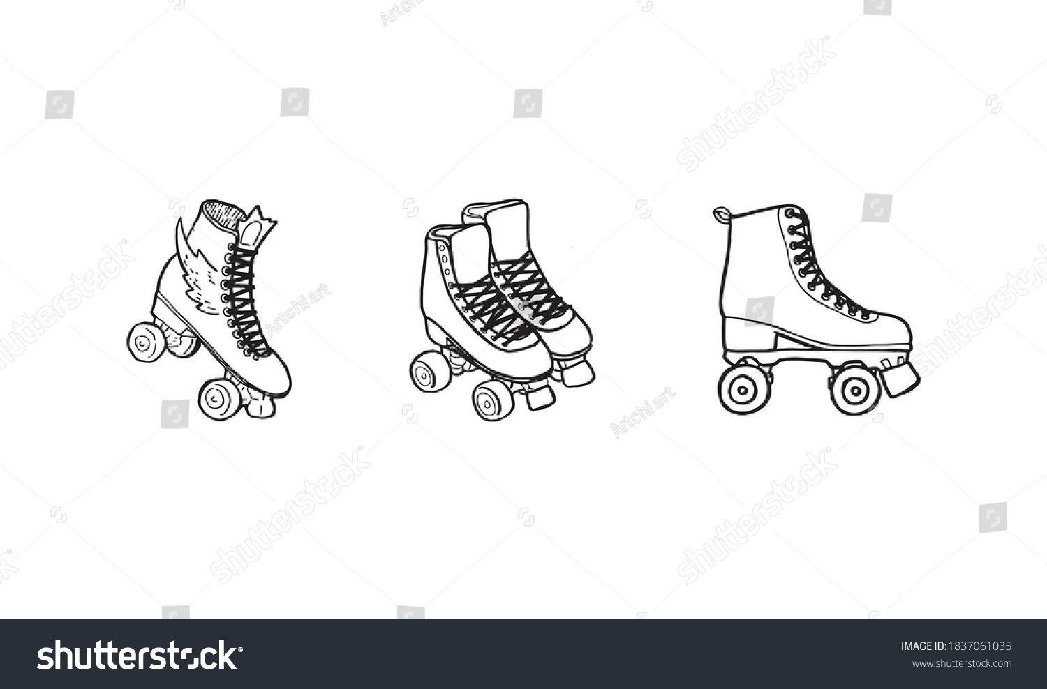 stock-vector-roller-skates-logo-set-hand-drawn-outline-illustration-exercise-footwear-and-sport-equipment-1837061035